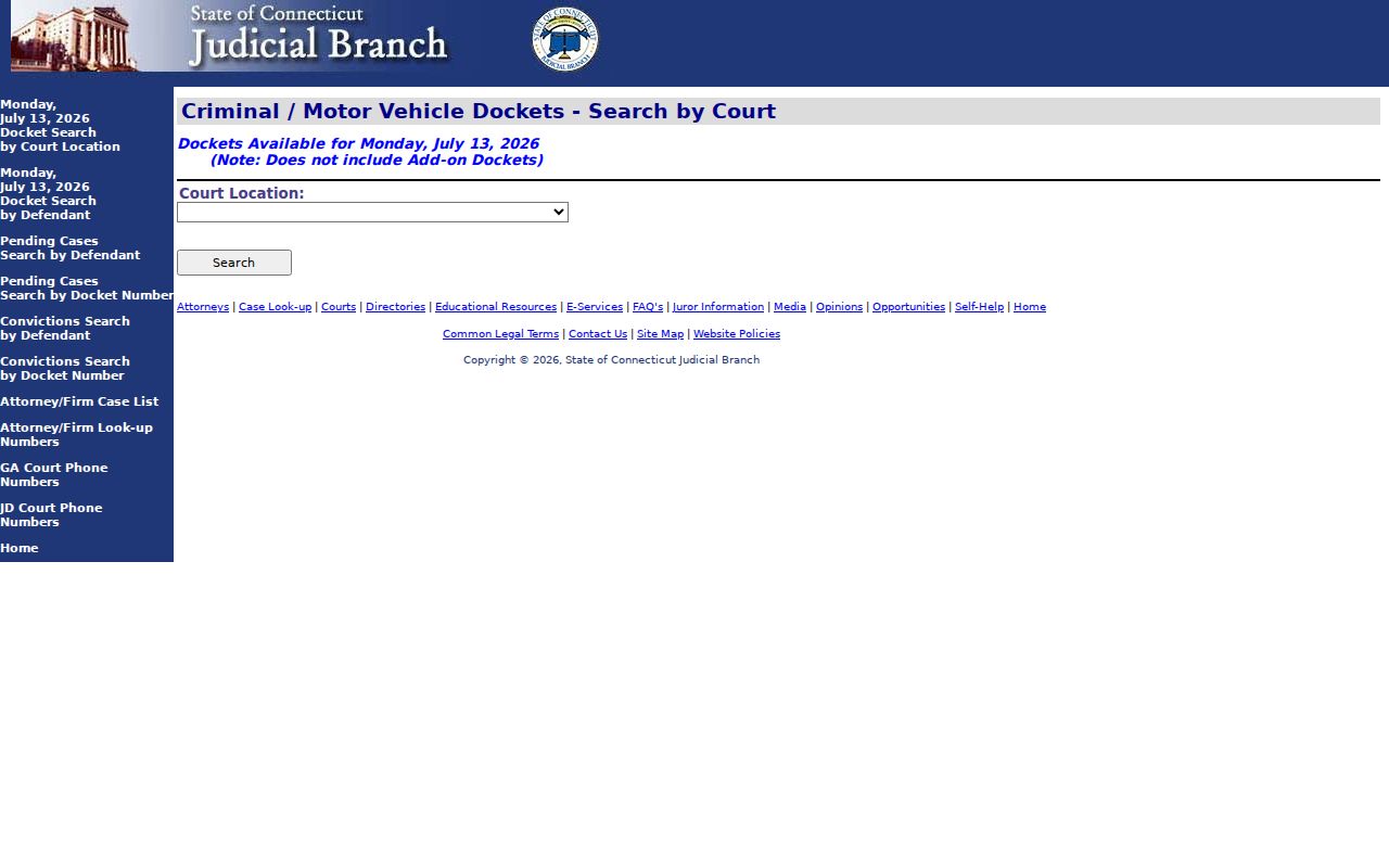 Meriden traffic court records daily motor vehicle docket search